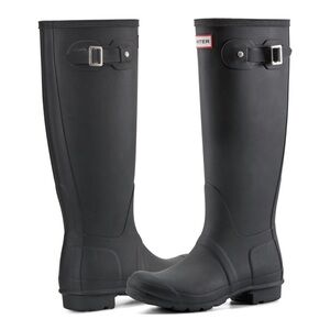 Hunter Original Tall Rain Boots in Matte Black